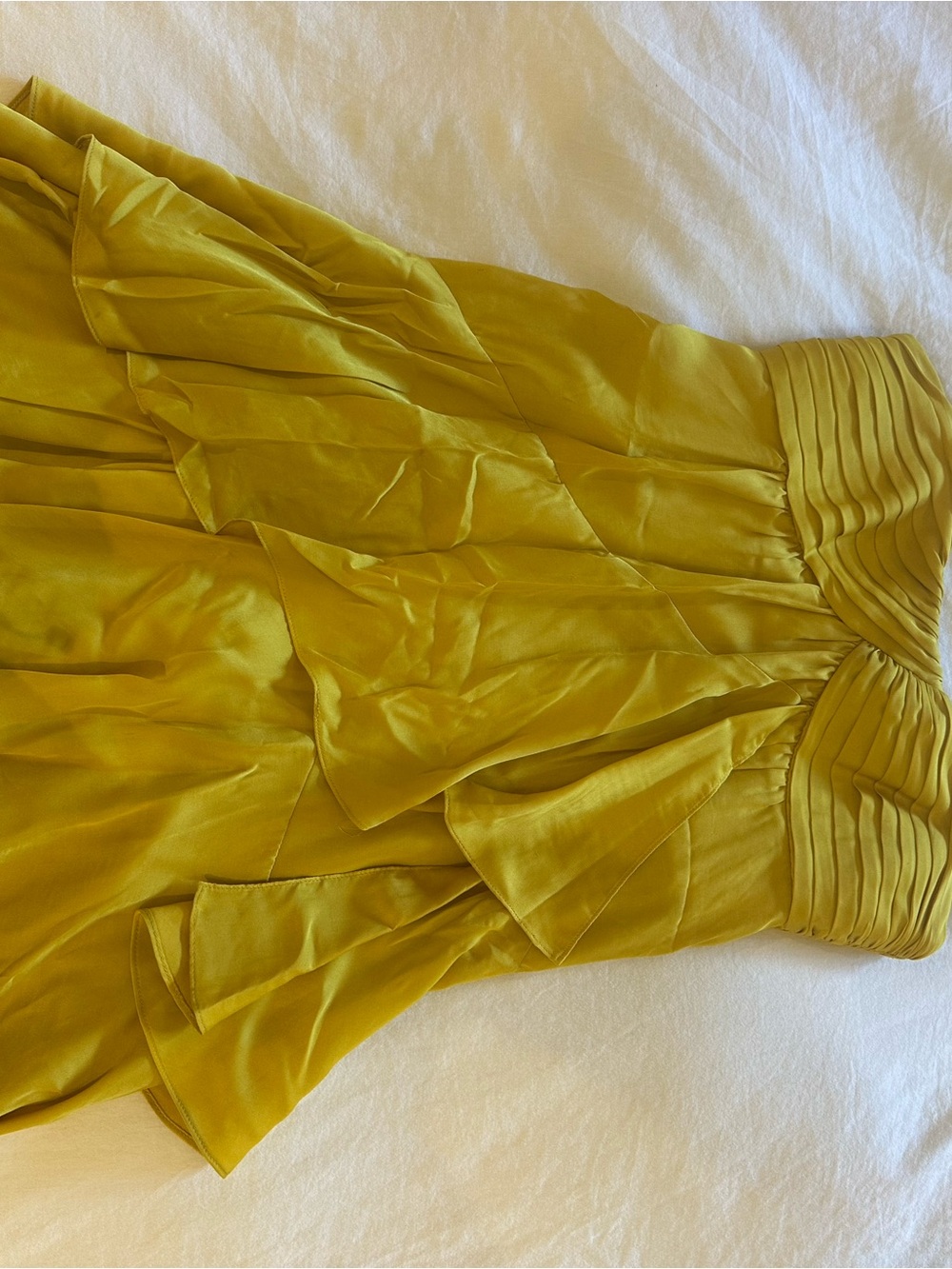 BCBGMaxAzria Mustard Yellow Mini Dress - Picture 2 of 5